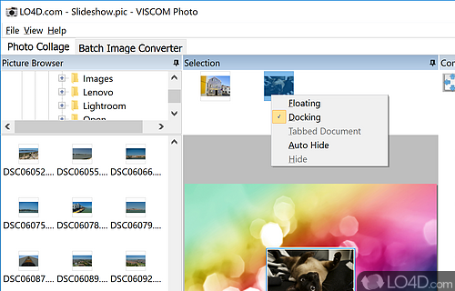 Design collages and set up simple settings - Screenshot of VISCOM Photo