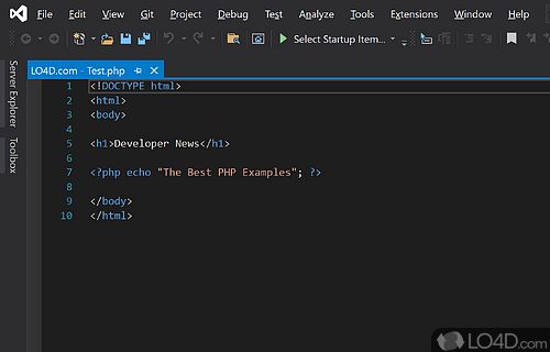 Create, debug and compile apps for any platform - Screenshot of Visual Studio 2019