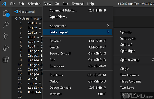 A free code editor for Windows - Screenshot of Visual Studio Code