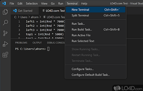 Code in any programming language - Screenshot of Visual Studio Code