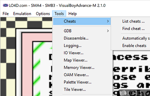 VBA-M Emulator for GBA on Windows