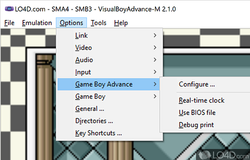 Visual Boy Advance - Screenshot of VisualBoyAdvance-M