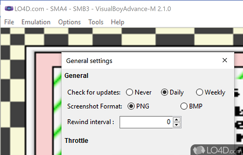 GameBoy Advanced Emulator - Screenshot of VisualBoyAdvance-M