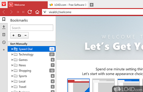 Feature-packed yet unobtrusive GUI - Screenshot of Vivaldi