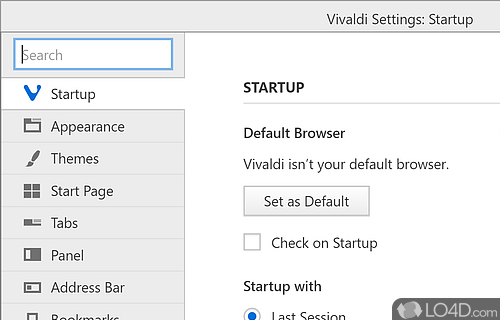 An intuitive Chromium-based web browser - Screenshot of Vivaldi
