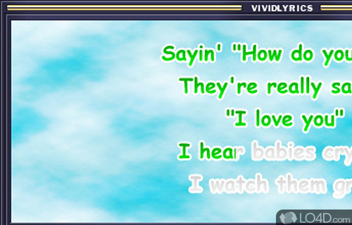 VividLyrics Screenshot