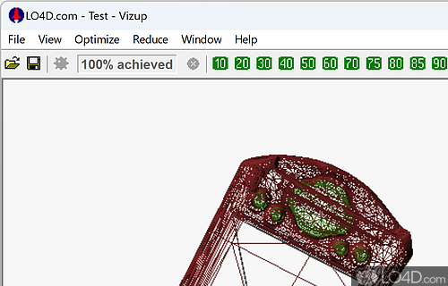 Optimize the polygon usage of 3D models - Screenshot of VizUp Reducer