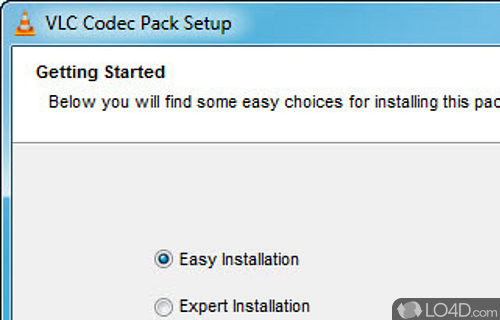 Screenshot of VLC Codec Pack - User interface