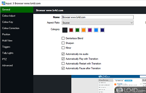 Software Video Mixer and Switcher - Screenshot of vMix