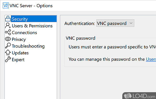Subscription-based Remote Desktop for Multiple Platforms - Screenshot of VNC Connect