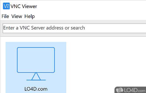 Connect to servers via VNC - Screenshot of VNC Viewer