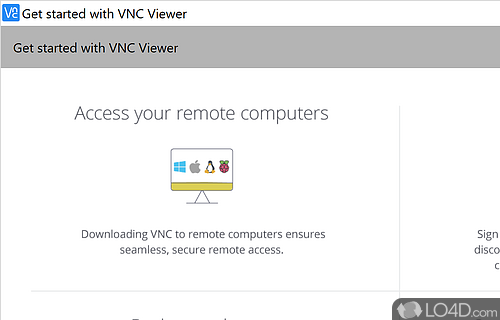 Connect to other computers remotely and control them as if you were in front of them - Screenshot of VNC Viewer