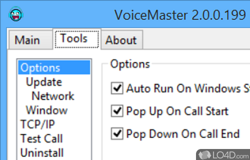 Adjust the voice on Skype - Screenshot of VoiceMaster