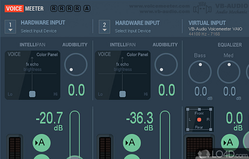 Connect and set up multiple input devices - Screenshot of VoiceMeeter