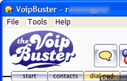 Screenshot of VoipBuster - Chat vith voice over the internet