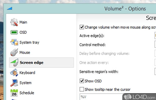 Screenshot of Volume2 - Adjust and customize volume control parameters on system