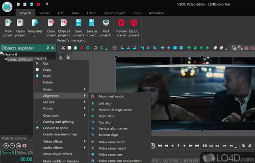 Excellent tool to edit your favorite videos - Screenshot of VSDC Free Video Editor