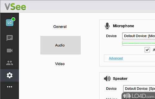 Easy audio and video connections - Screenshot of VSee