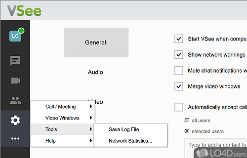 Telehealth companion program - Screenshot of VSee