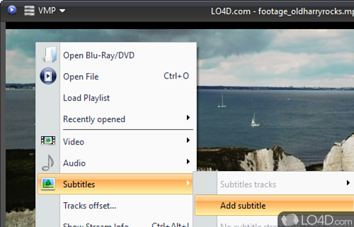 Getting in the Picture - Screenshot of VSO Media Player