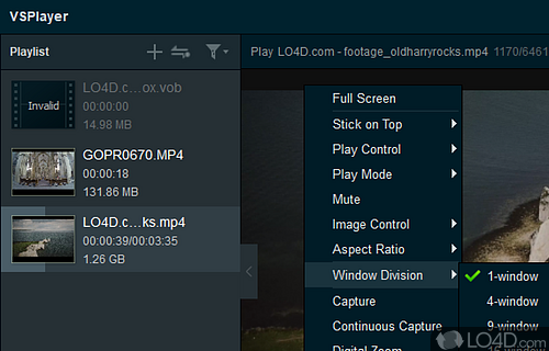 Handy video player with media streaming capabilities - Screenshot of VSPlayer