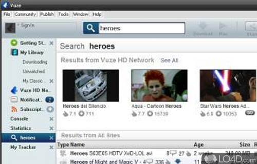 Vuze Screenshot