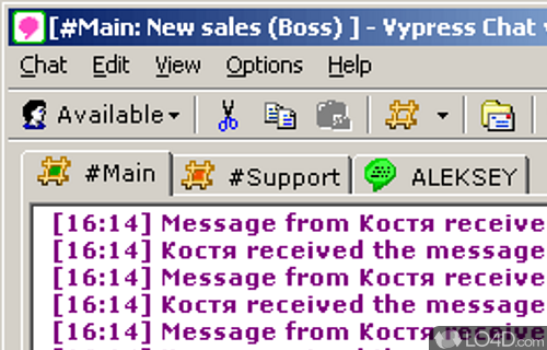 Vypress Chat Screenshot