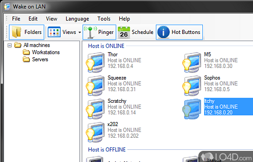 Screenshot of Wake On LAN - Start or shut down computers in local network using this app