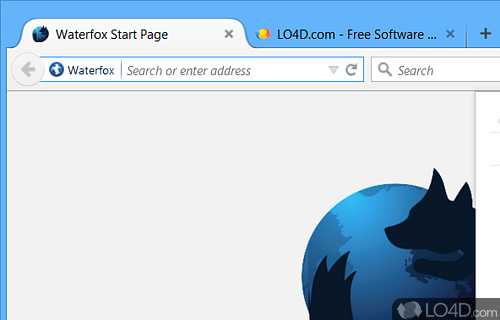 Ethical internet usage - Screenshot of Waterfox