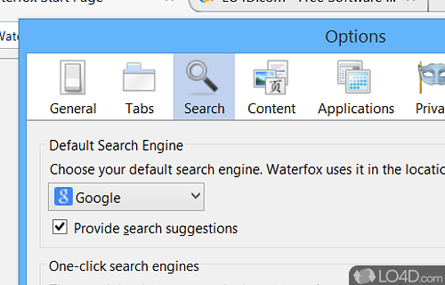 Fast and customizable browser - Screenshot of Waterfox Portable