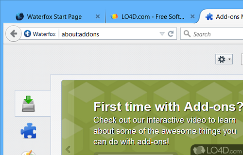 Waterfox Portable screenshot