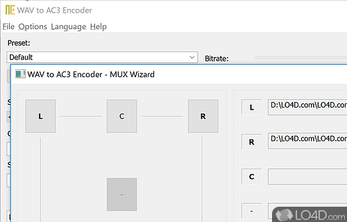 Built-in MUX wizard - Screenshot of WAV to AC3 Encoder