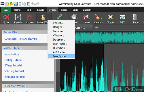 Versatile audio editor for novices and pros - Screenshot of WavePad