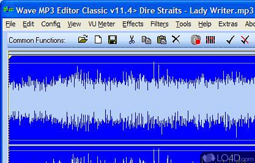 Screenshot of Wave MP3 Editor - User interface