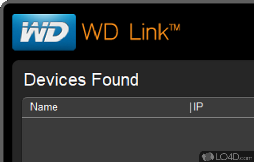 Screenshot of WD Link - User interface