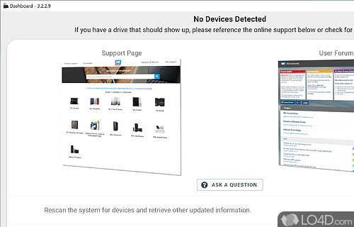 WD SSD Dashboard Screenshot