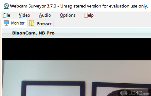 Looks and functionality - Screenshot of Webcam Surveyor