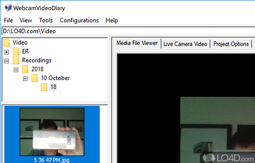 WebcamVideoDiary Screenshot