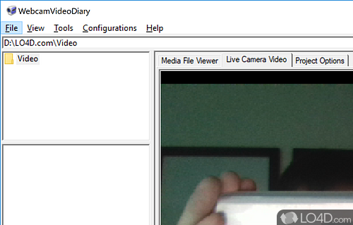 Record snapshots and videos from webcam at the touch of a hotkey - Screenshot of Webcam Video Diary