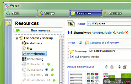 Screenshot of Weezo - Remote access computer, instantly share files and stream media items