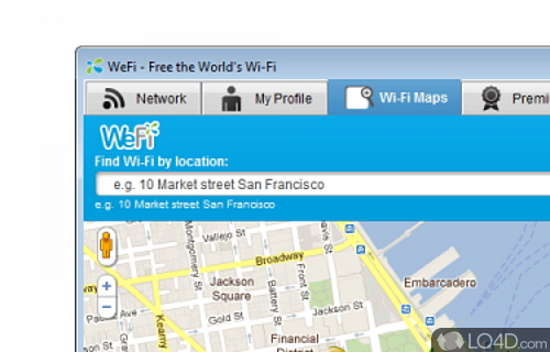 Screenshot of WeFi - Clear-cut app which lets you view and manage wireless networks even while on the move, and incorporates Google Maps