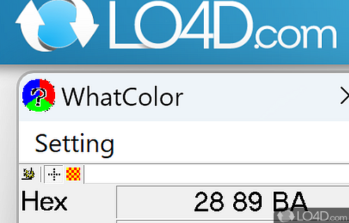 User interface - Screenshot of WhatColor