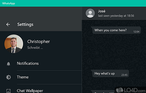 Group chat support - Screenshot of WhatsApp for PC