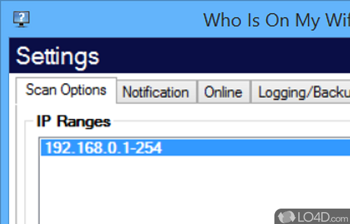 Find out who is connected to your wireless hotspot - Screenshot of Who Is On My Wifi
