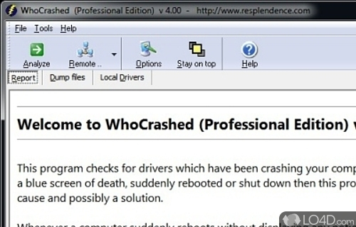whocrashed portable download