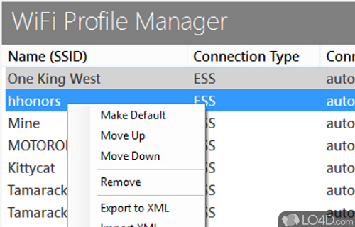 WiFi Profile Manager Screenshot