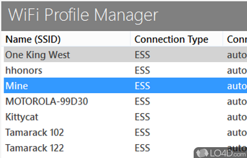 WiFi Profile Manager Screenshot