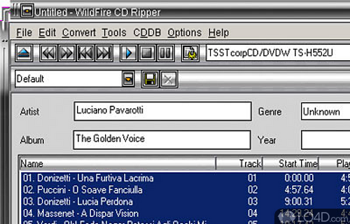 WildFire CD Ripper Screenshot