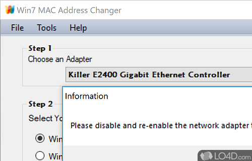 mac address changer software free download for windows 7