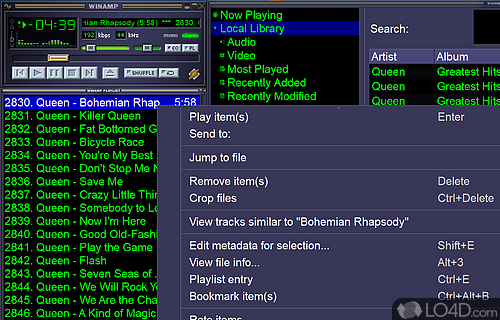 Easy and quick deployment on your system - Screenshot of Winamp